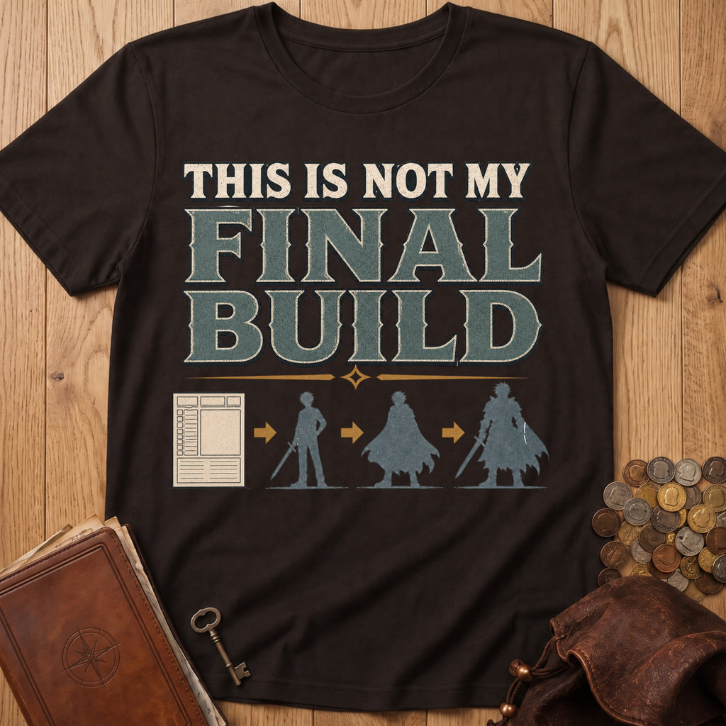 Not My Final Build T‑Shirt in Dark Chocolate