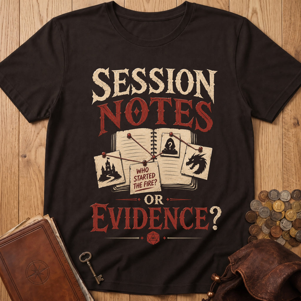 Session Notes Evidence T‑Shirt in Dark Chocolate