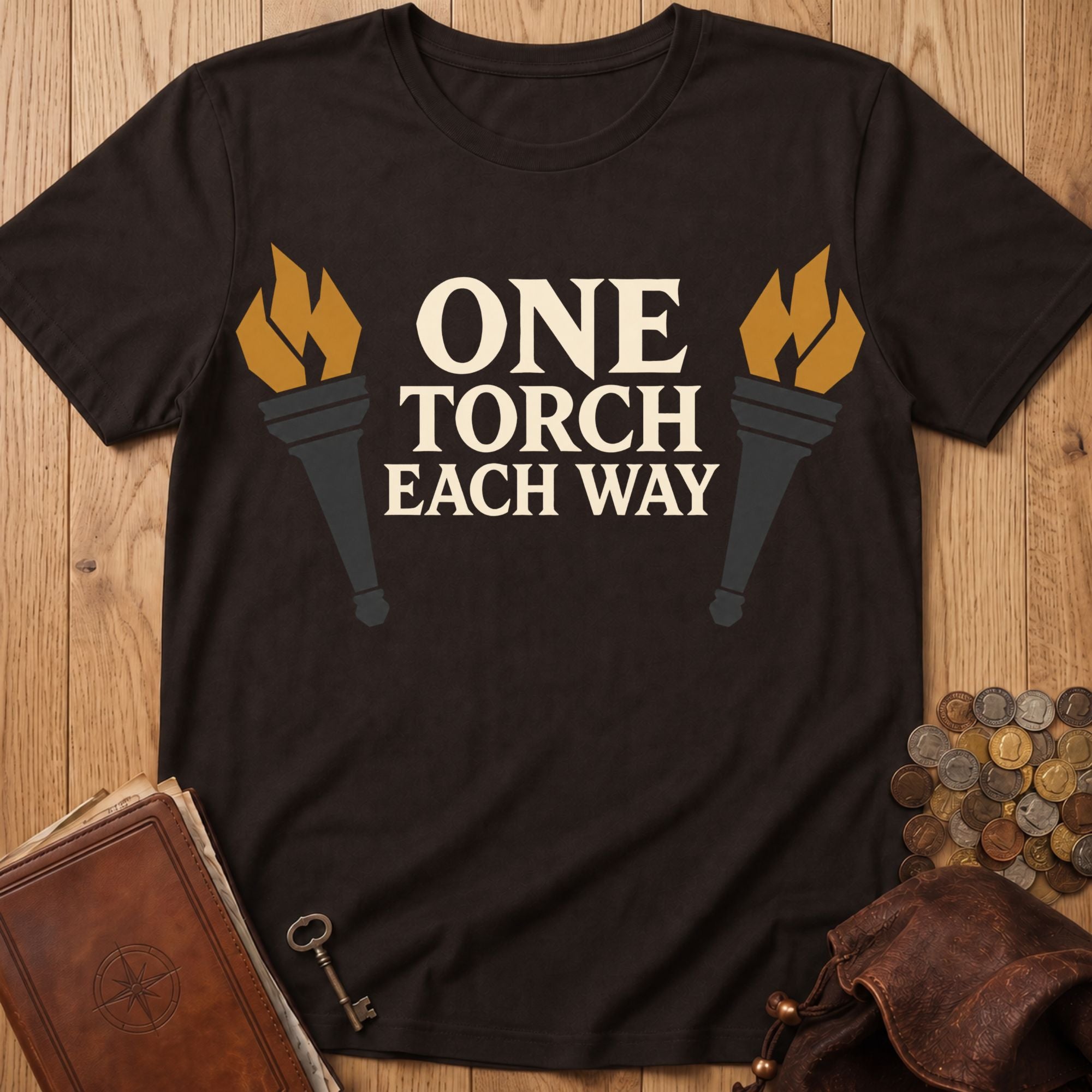 One Torch T‑Shirt in Dark Chocolate