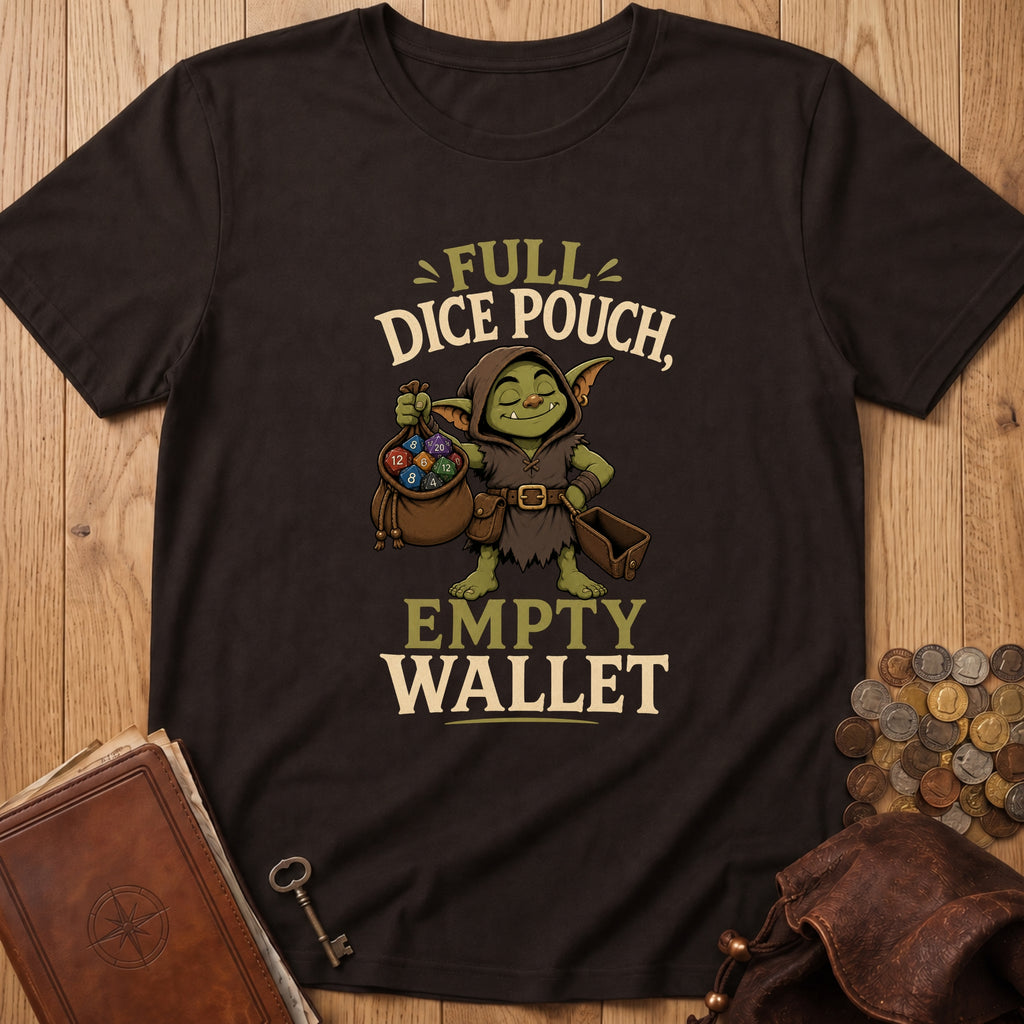 Full Dice Pouch T‑Shirt in Dark Chocolate