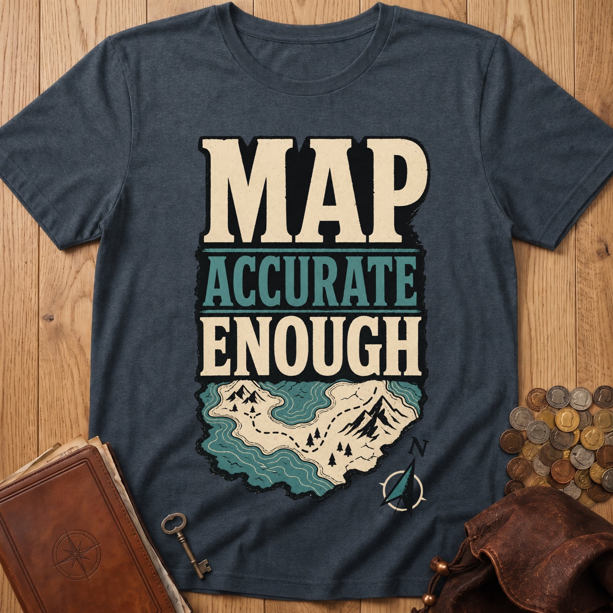 Accurate Enough T‑Shirt in Dark Heather