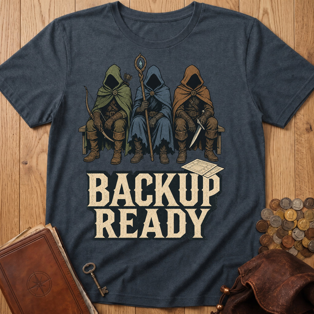 Backup Ready T‑Shirt in Dark Heather