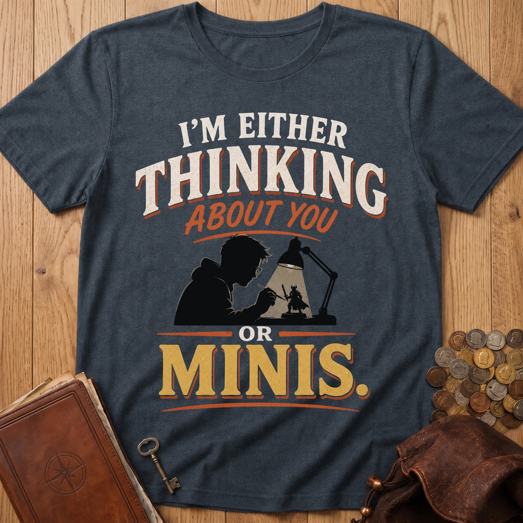 Thinking About Minis T‑Shirt in Dark Heather