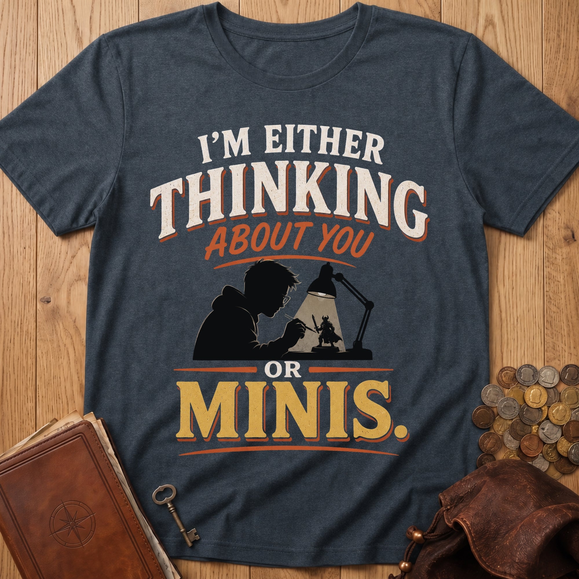 Thinking About Minis T‑Shirt in Dark Heather