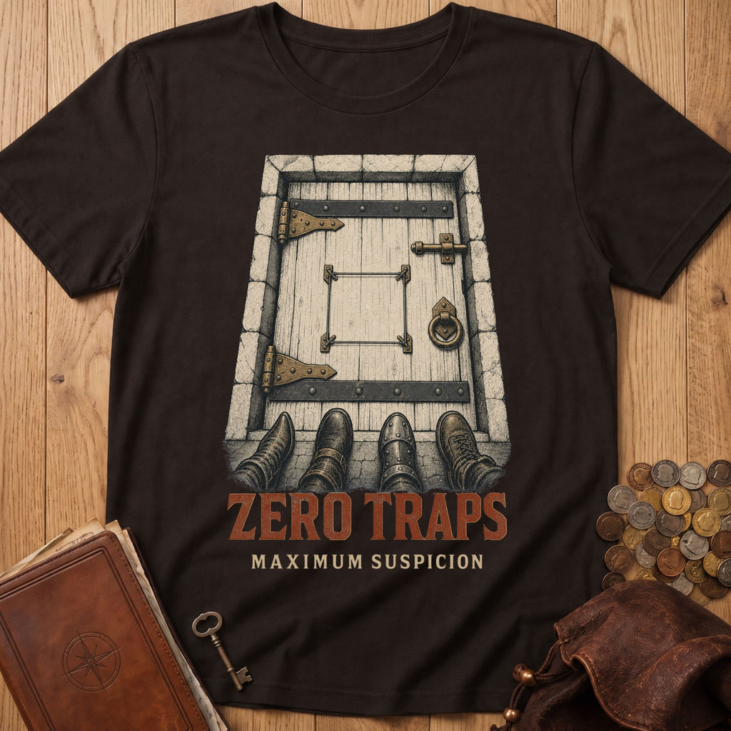 Maximum Suspicion T‑Shirt in Dark Chocolate