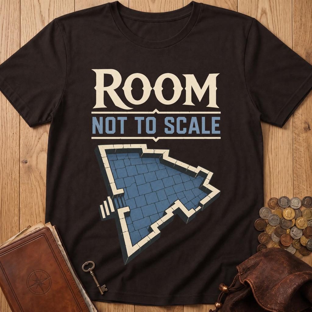 Room Not To Scale T‑Shirt in Dark Chocolate
