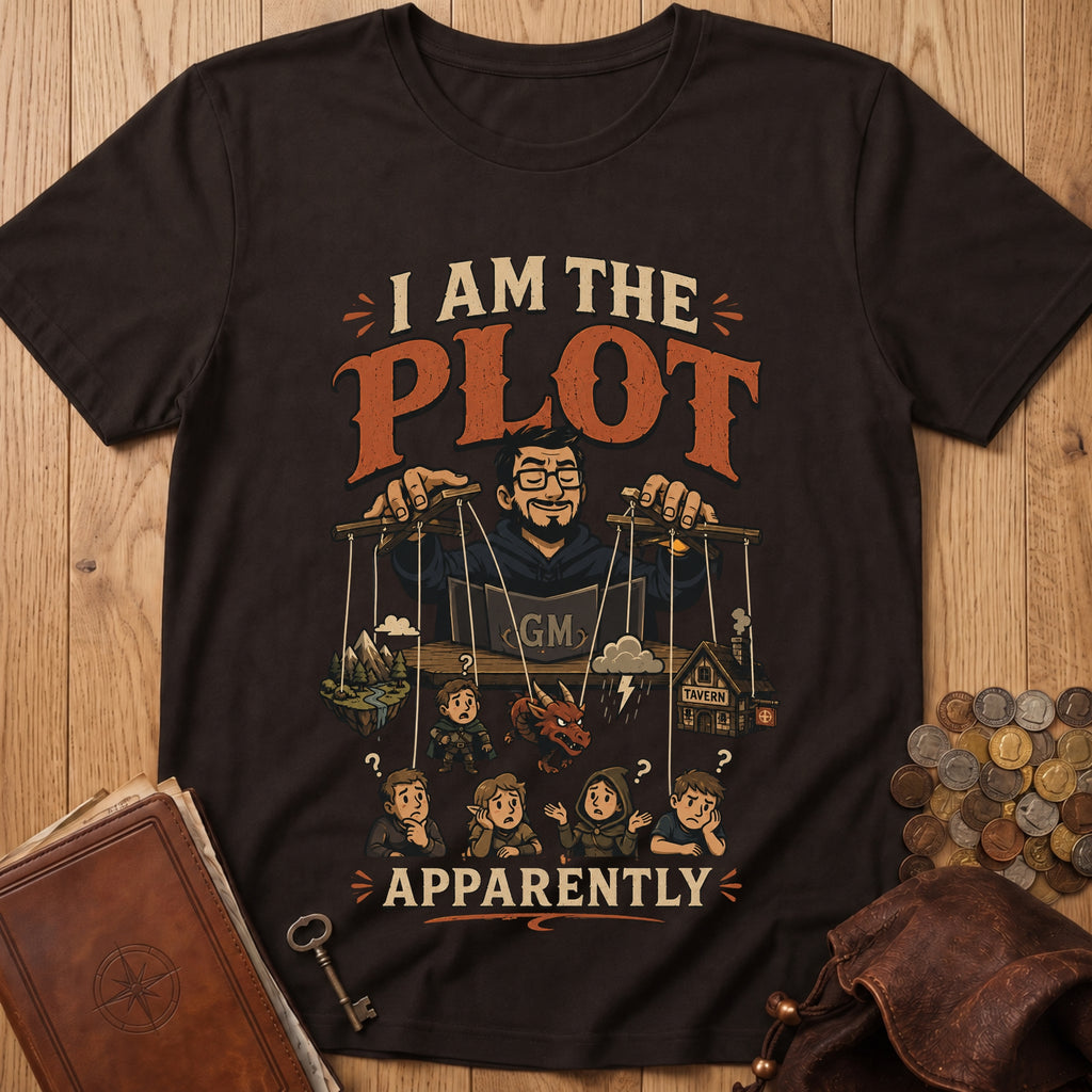 I Am the Plot T‑Shirt in Dark Chocolate