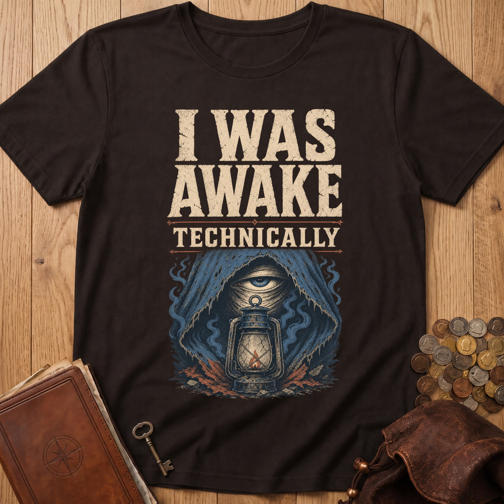 Technically Awake T‑Shirt in Dark Chocolate