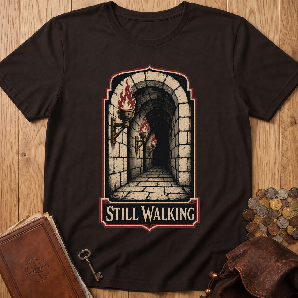 Still Walking T‑Shirt in Dark Chocolate