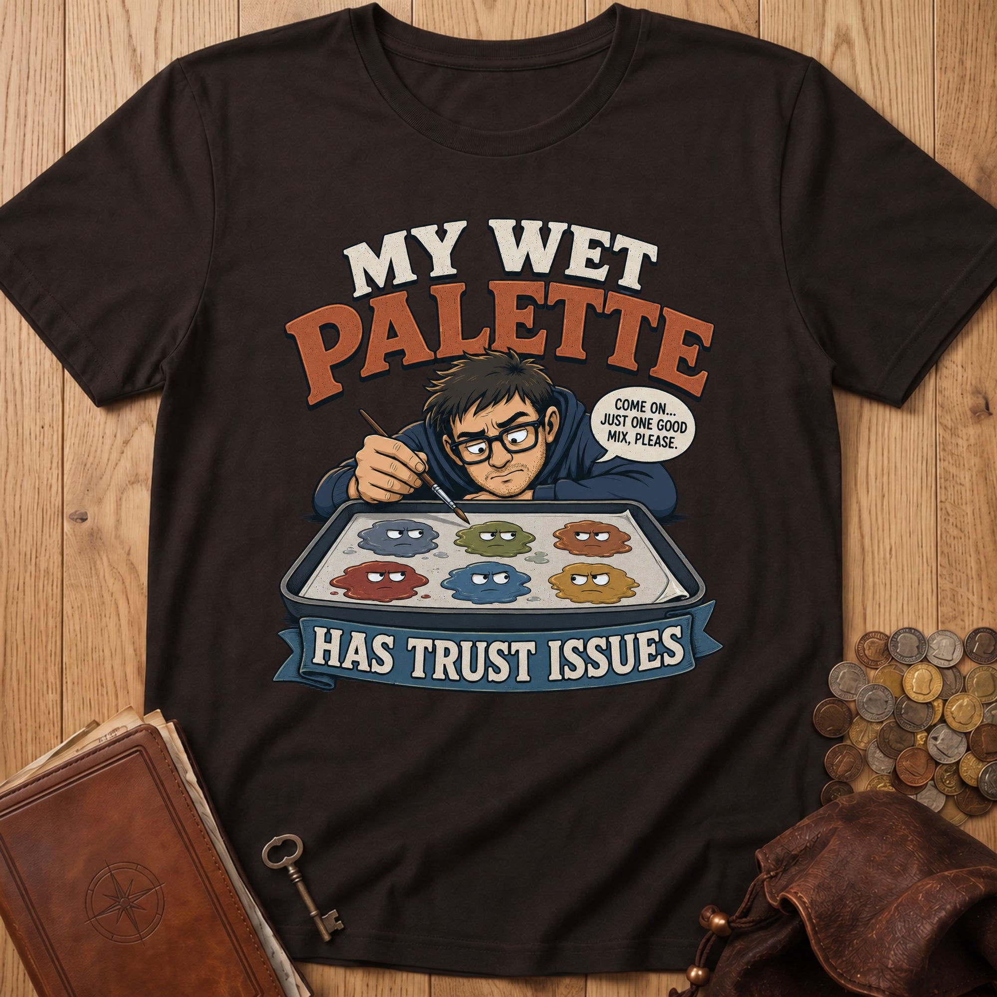 Palette Trust Issues T‑Shirt in Dark Chocolate