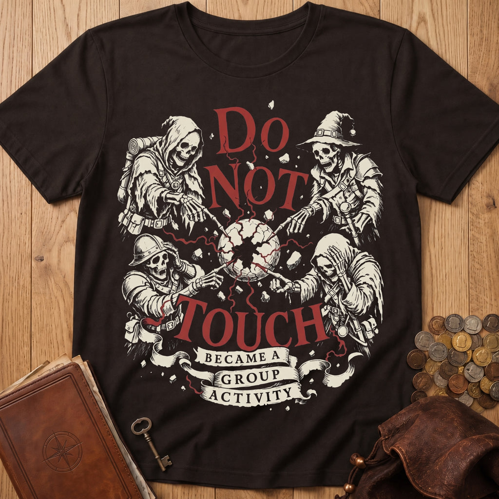 Do Not Touch T‑Shirt in Dark Chocolate