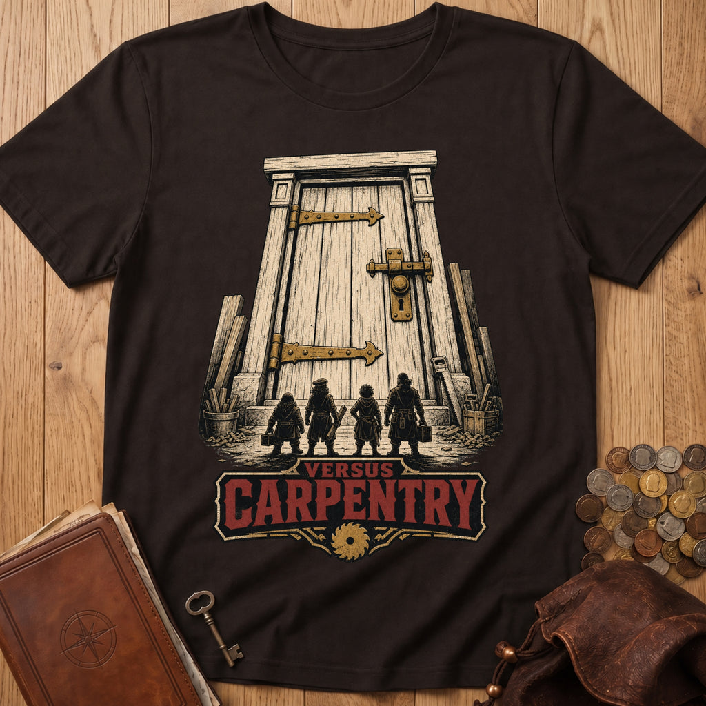 Party Versus Carpentry T‑Shirt in Dark Chocolate