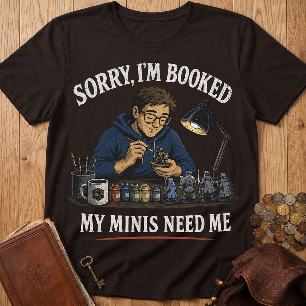 My Minis Need Me T‑Shirt in Dark Chocolate
