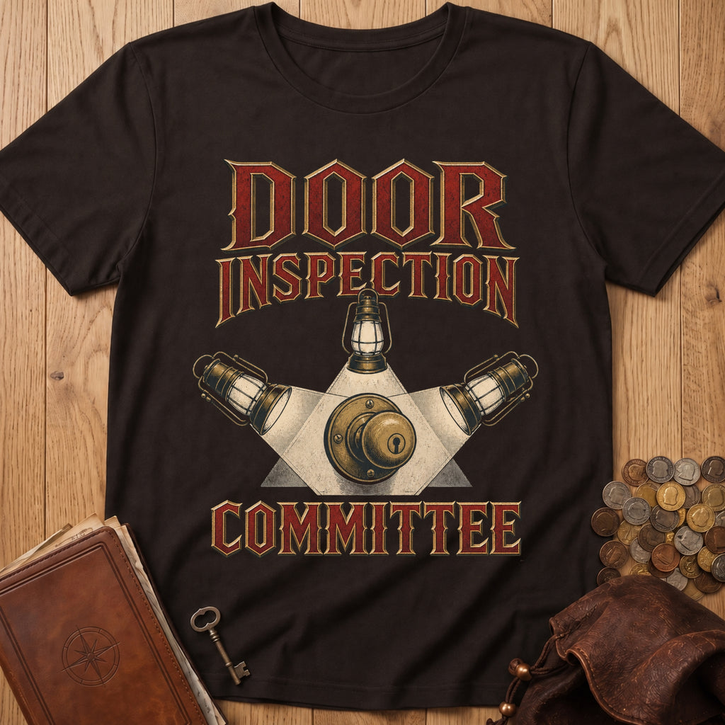 Door Inspection Committee T‑Shirt in Dark Chocolate