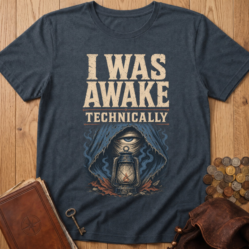 Technically Awake T‑Shirt in Dark Heather