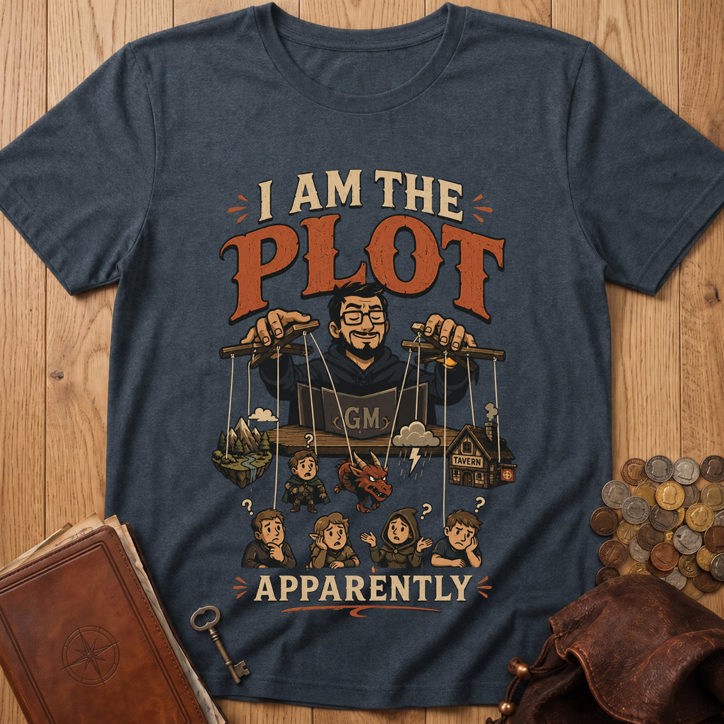 I Am the Plot T‑Shirt in Dark Heather