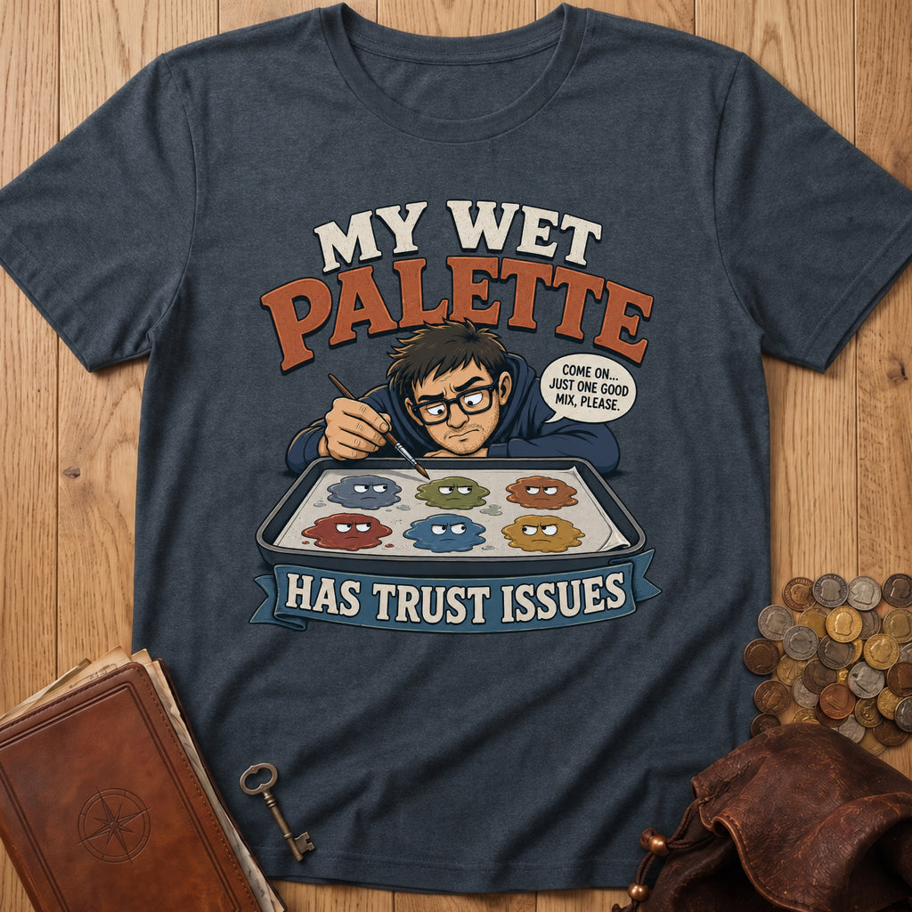 Palette Trust Issues T‑Shirt in Dark Heather