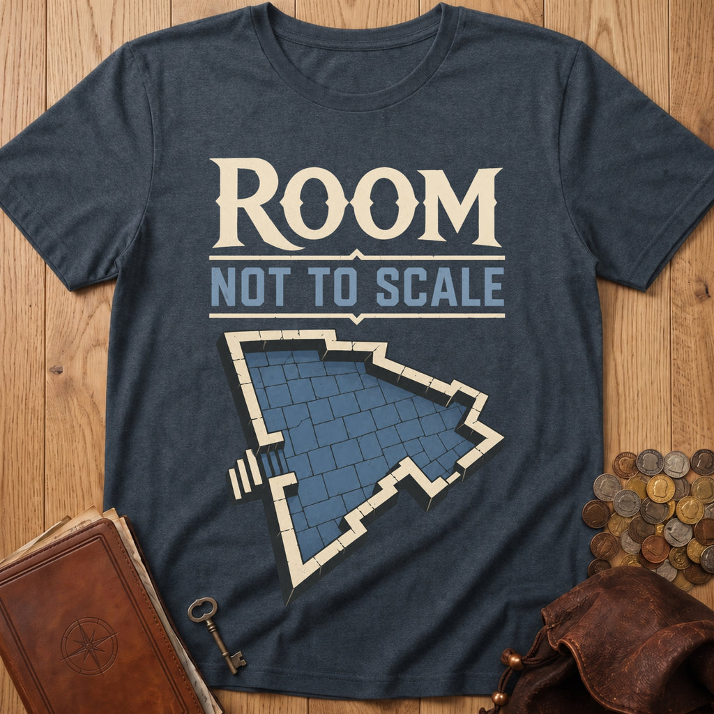 Room Not To Scale T‑Shirt in Dark Heather