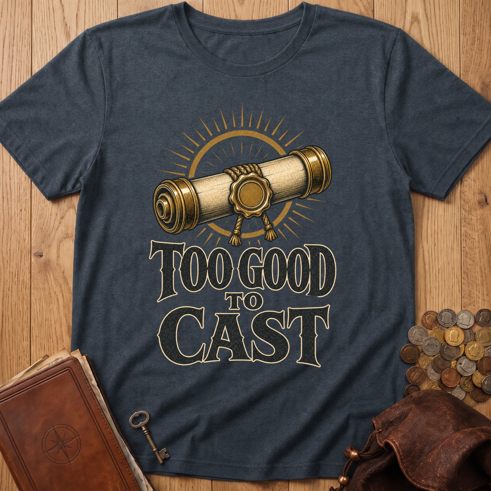 Too Good to cast T‑Shirt in Dark Heather