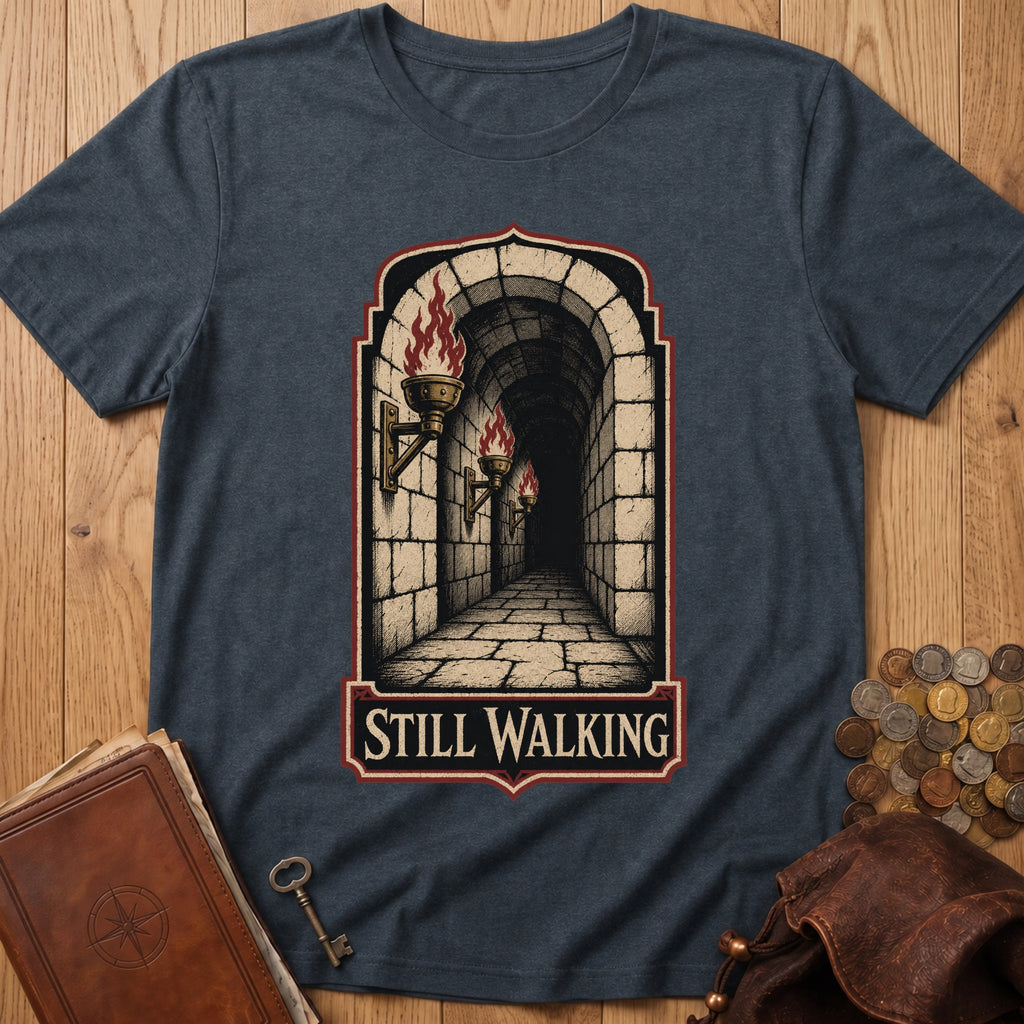 Still Walking T‑Shirt in Dark Heather