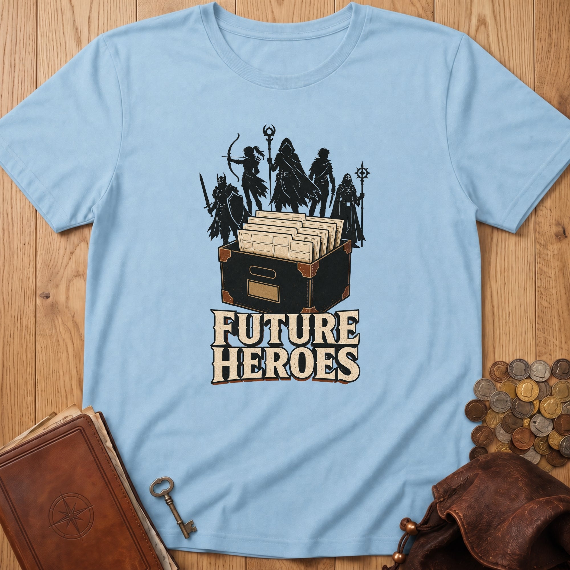 Future Heroes T‑Shirt in Light Blue