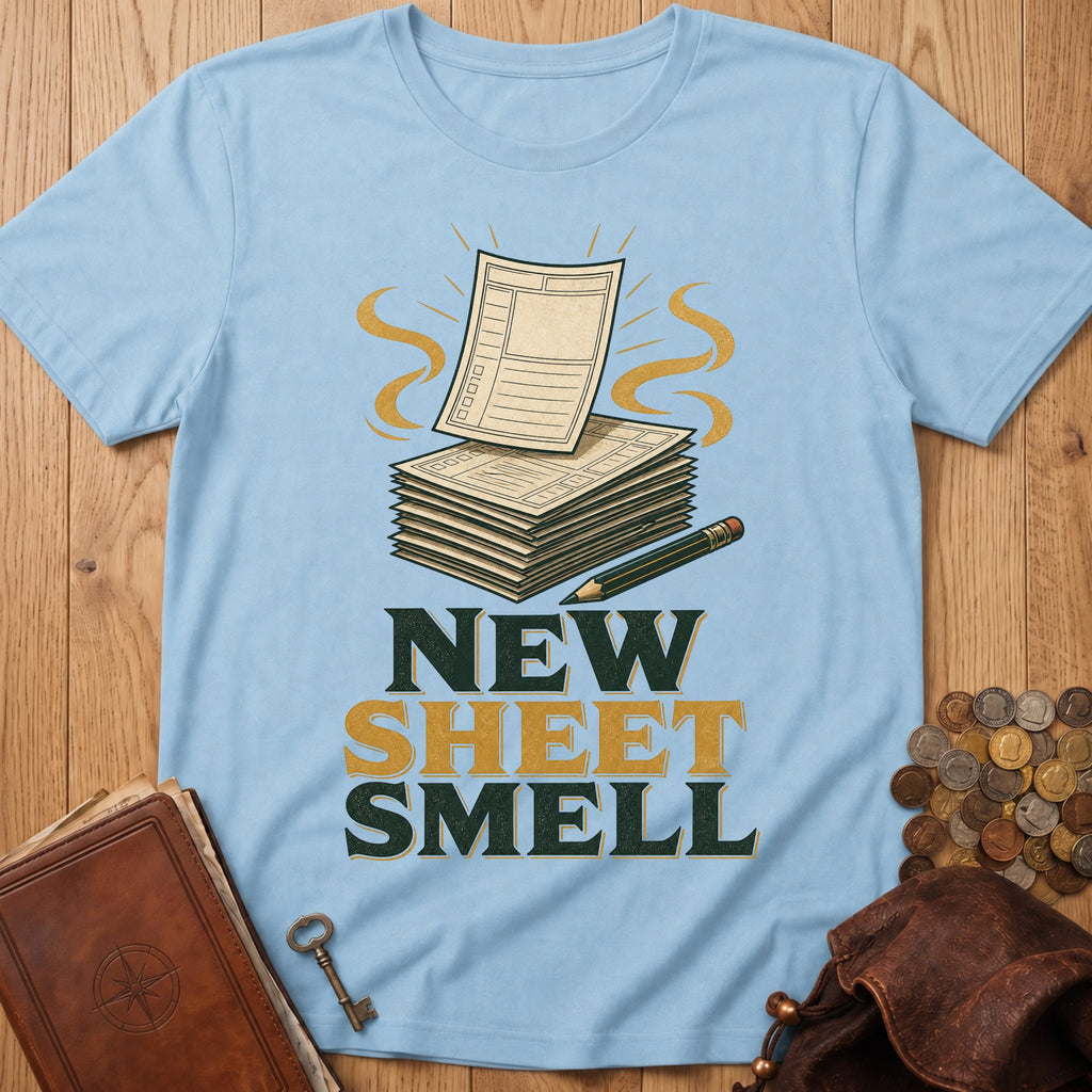 New Sheet Smell T‑Shirt in Light Blue