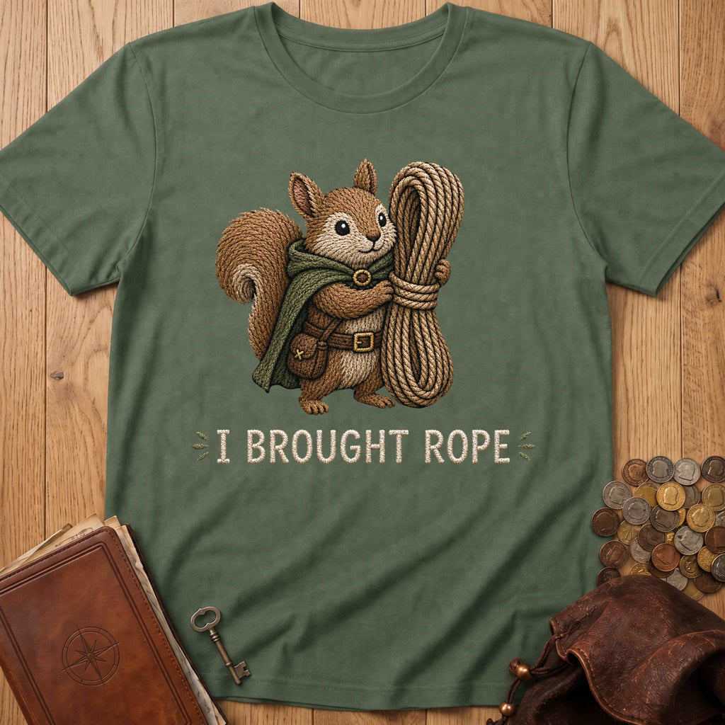 I Brought Rope T‑Shirt in Military Green