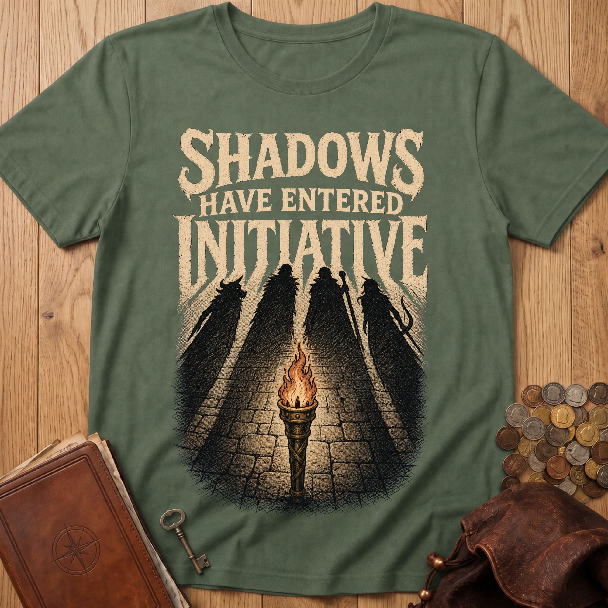 Shadows Entered Initiative T‑Shirt in Military Green