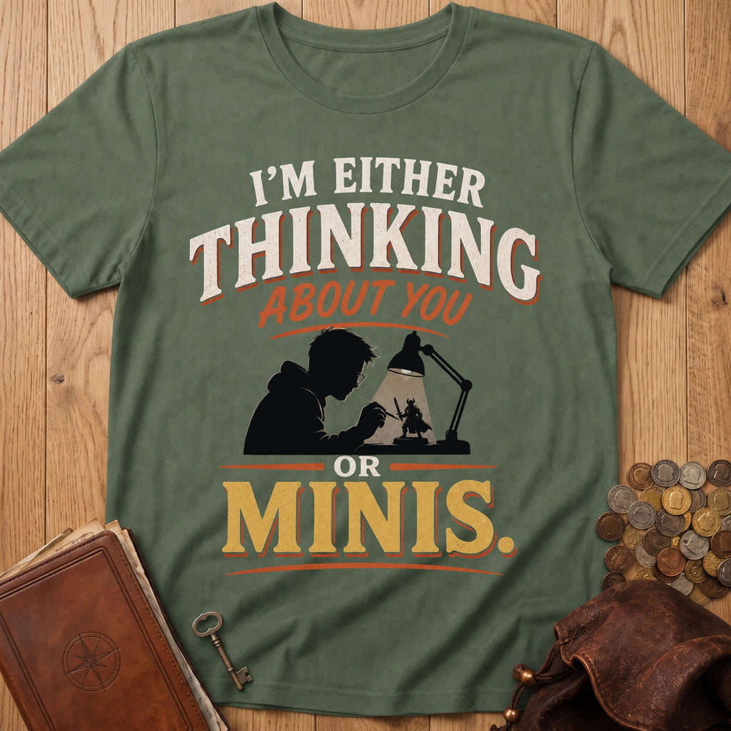 Thinking About Minis T‑Shirt in Military Green