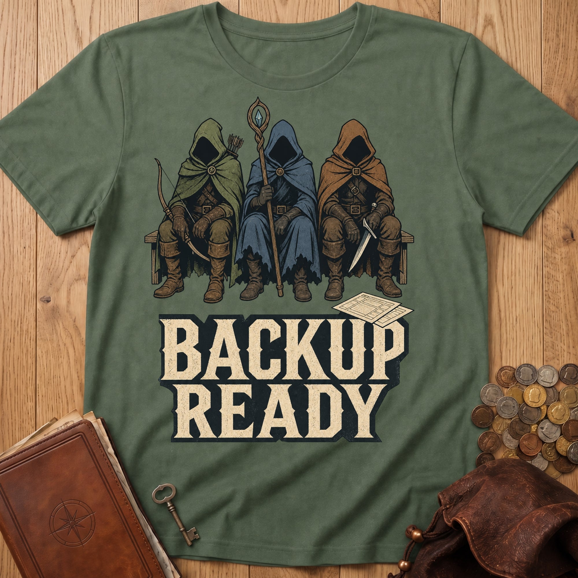 Backup Ready T‑Shirt in Military Green
