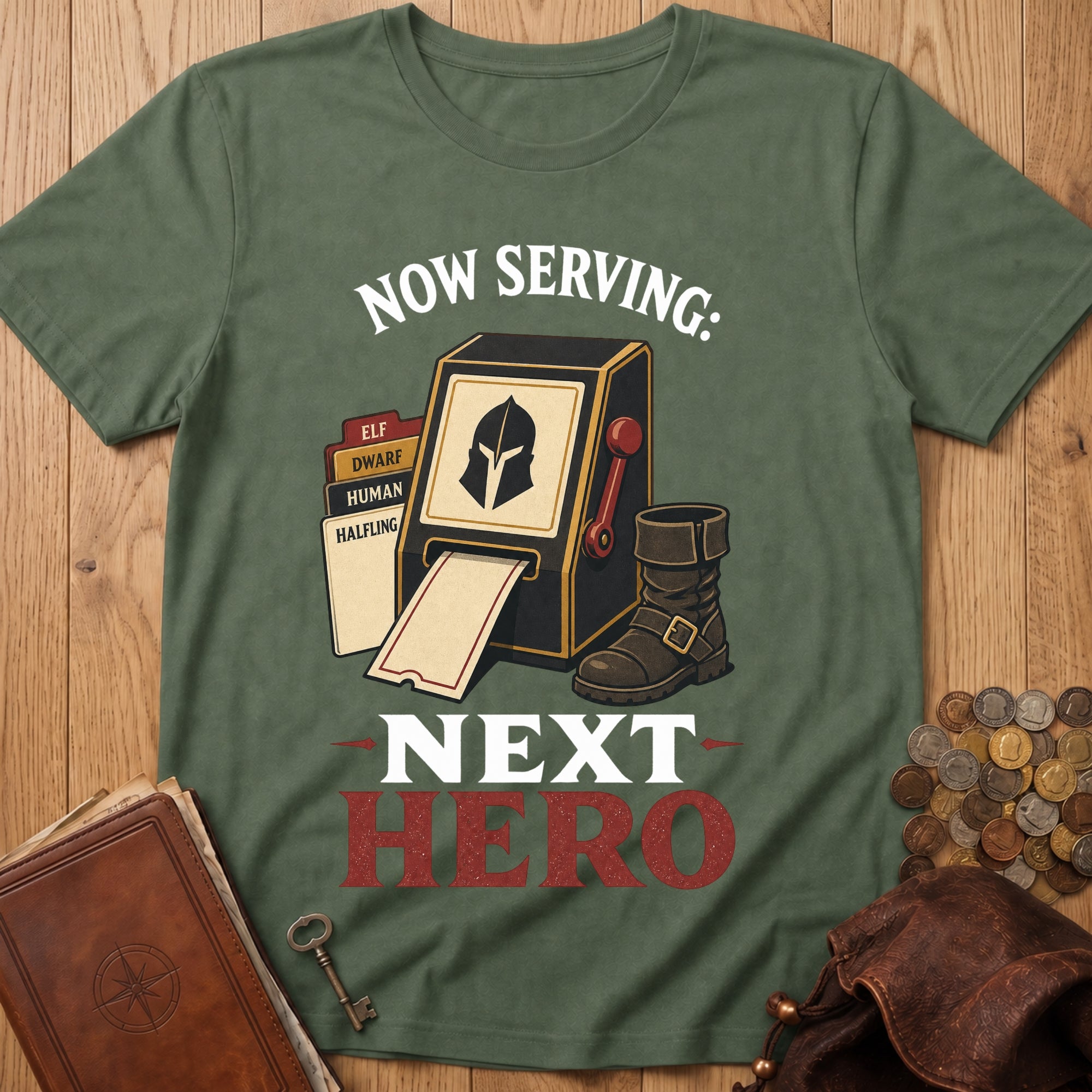 Next Hero T‑Shirt in Military Green