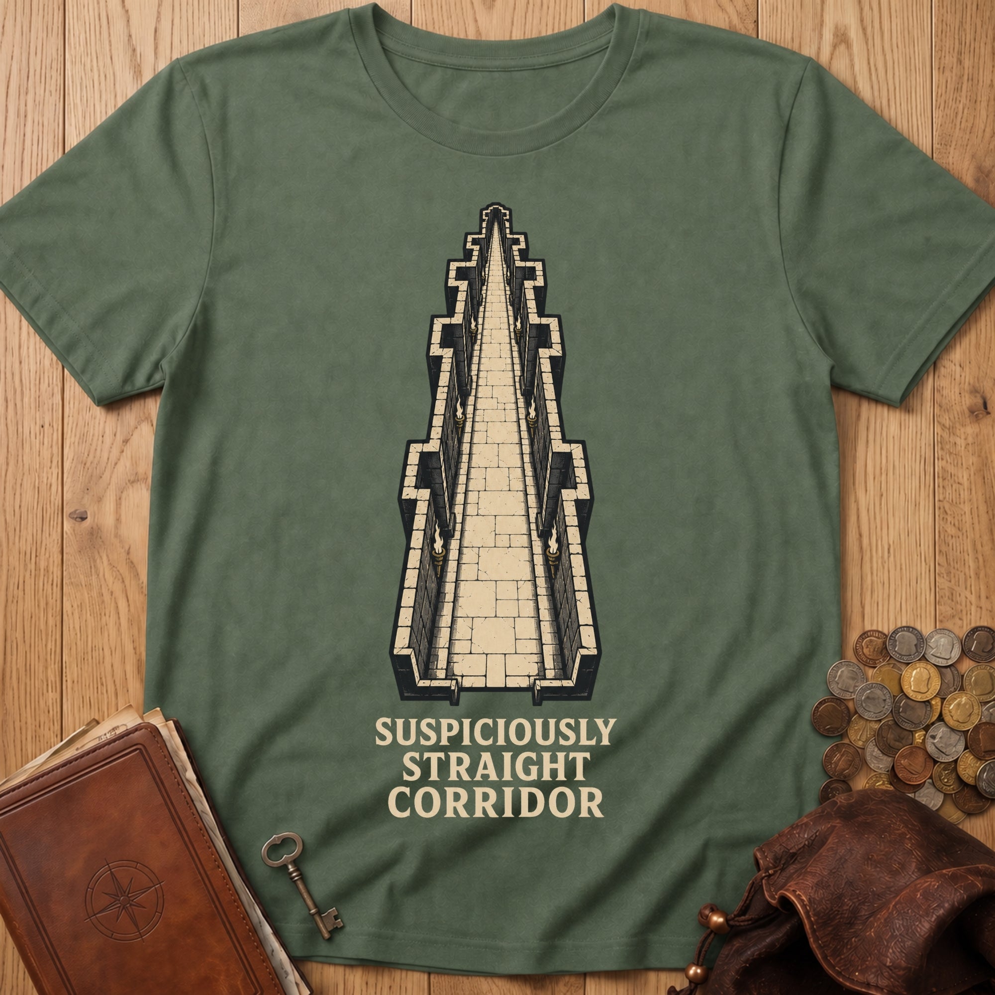 Suspicious Corrido T‑Shirt in Military Green