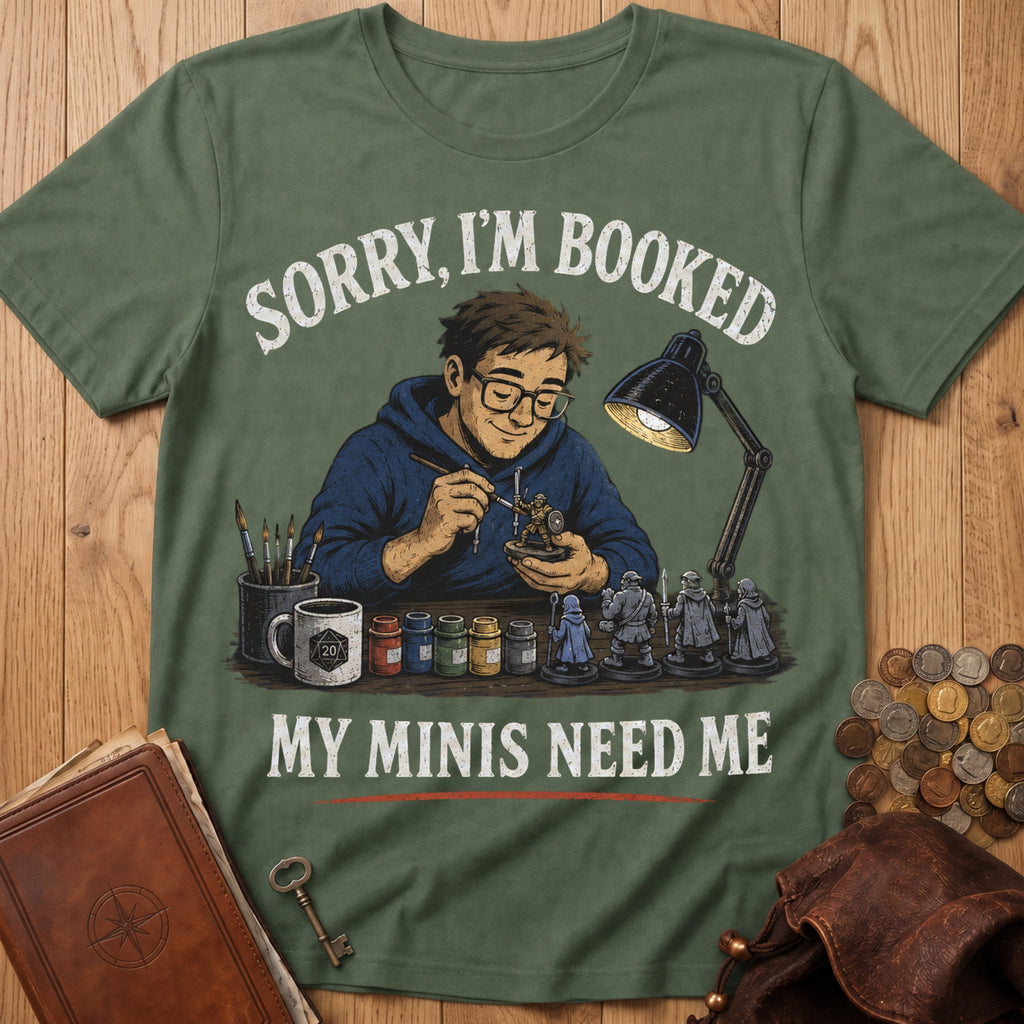 My Minis Need Me T‑Shirt in Military Green