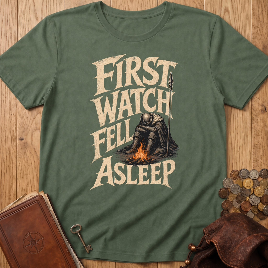 First Watch Fell Asleep T‑Shirt in Military Green