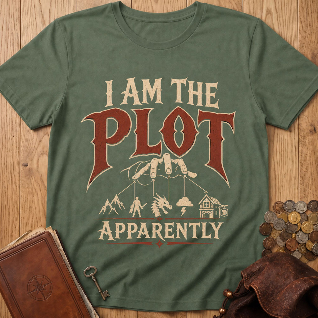 I Am the Plot T‑Shirt in Military Green