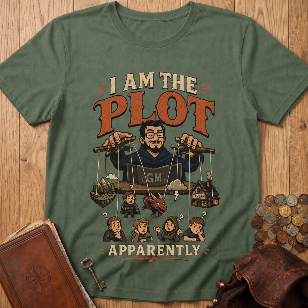 I Am the Plot T‑Shirt in Military Green