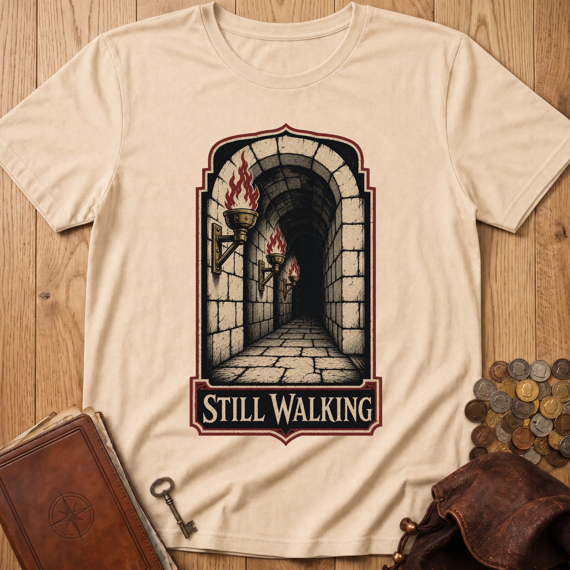 Still Walking T‑Shirt in Natural