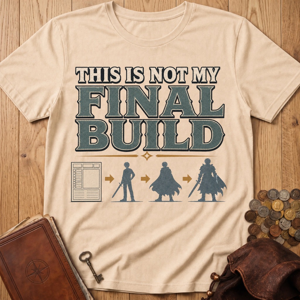 Not My Final Build T‑Shirt in Natural