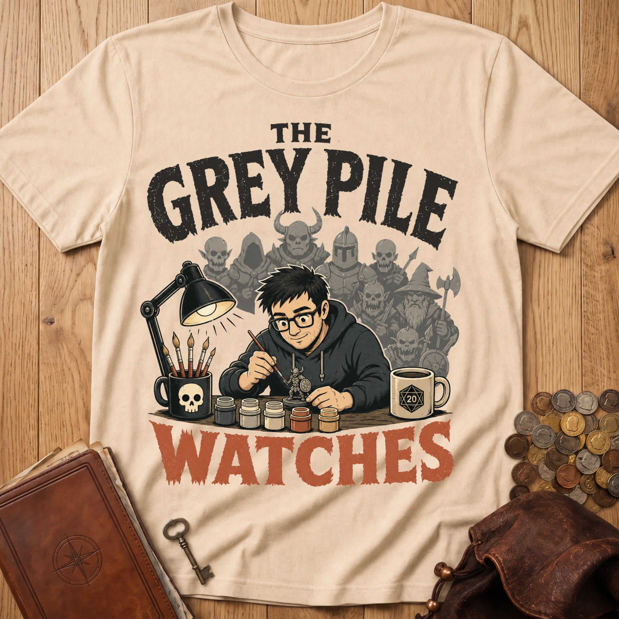 The Grey Pile Watches T‑Shirt in Natural