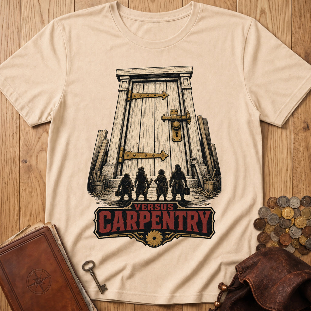 Party Versus Carpentry T‑Shirt in Natural