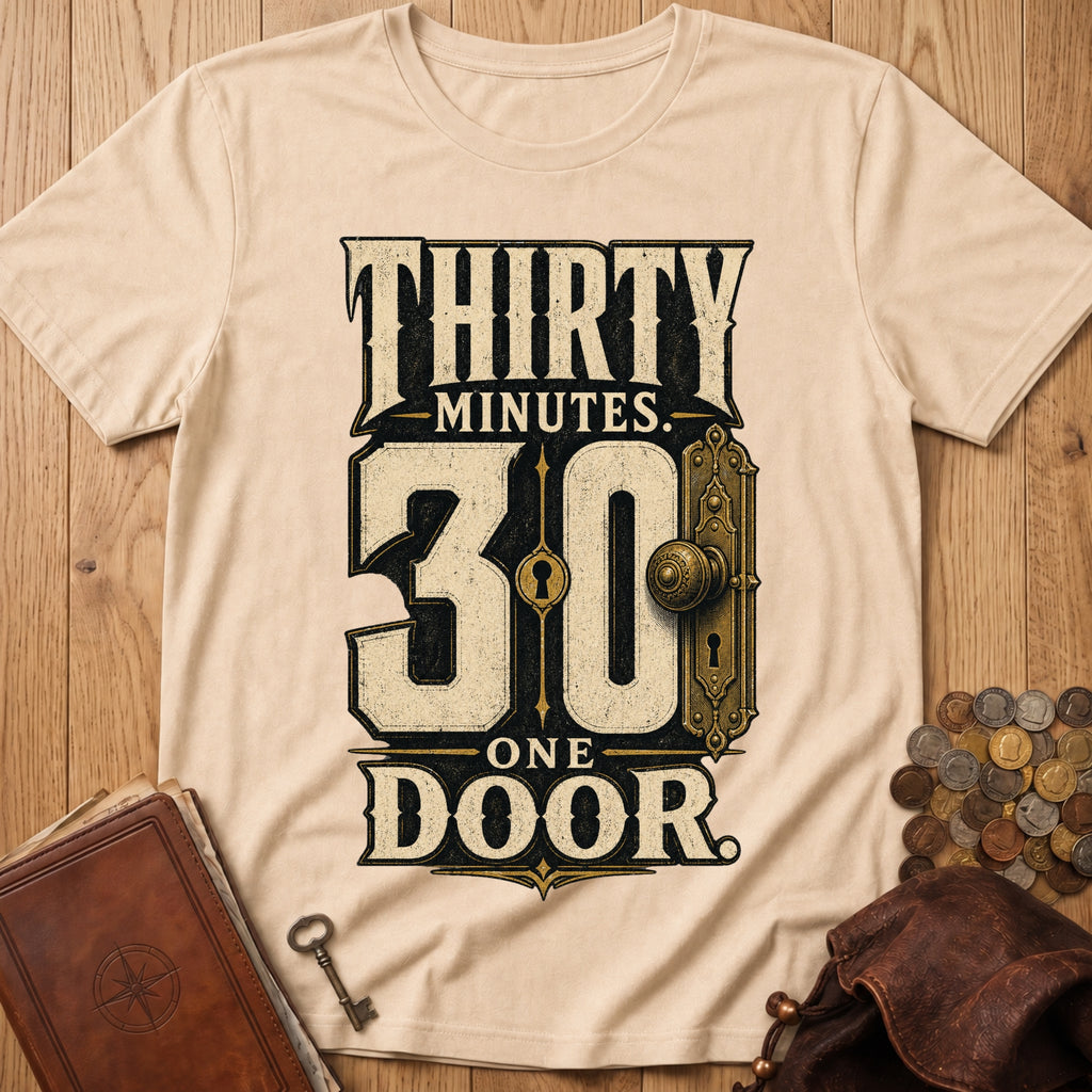 Thirty Minutes One Door T‑Shirt in Natural