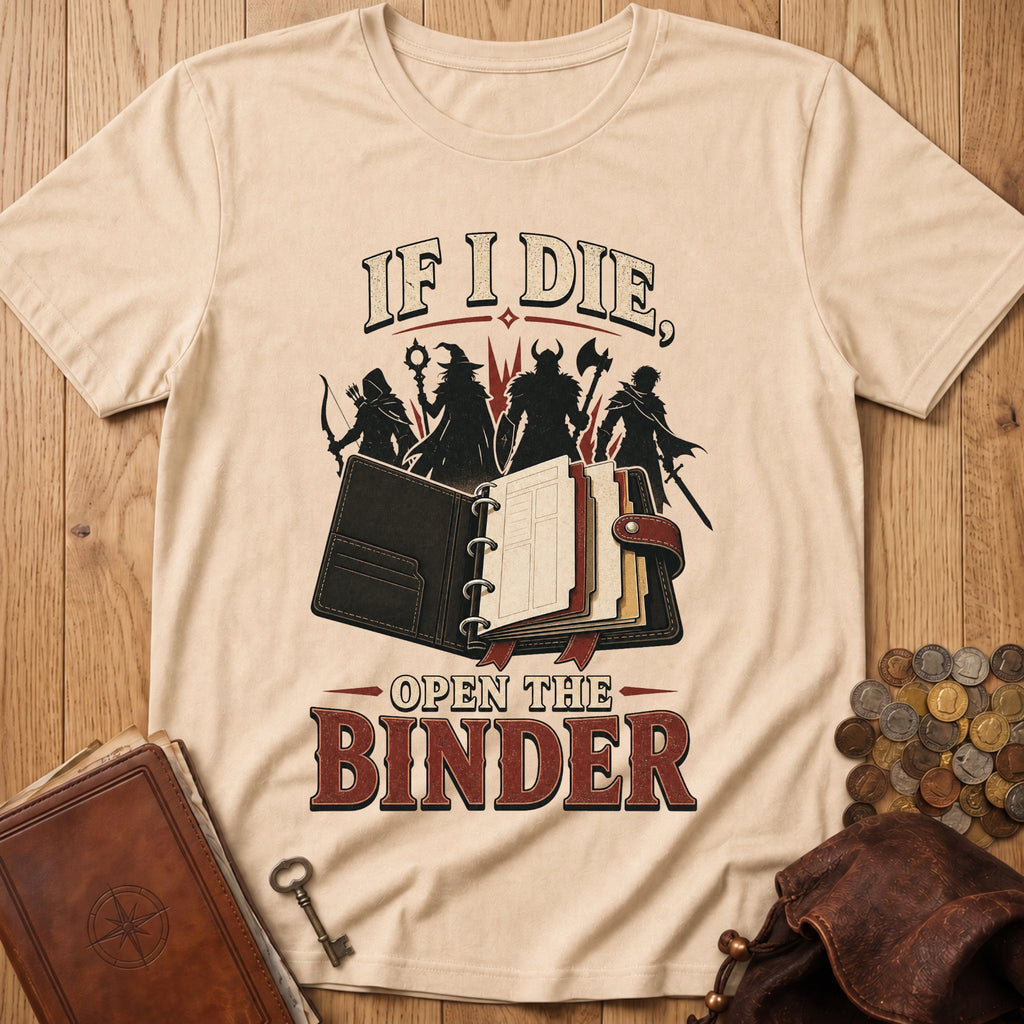 Open The Binder T‑Shirt in Natural