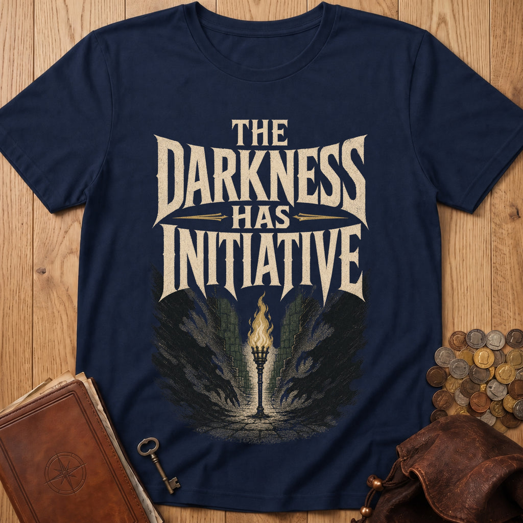 Darkness Has Initiative T‑Shirt in Navy