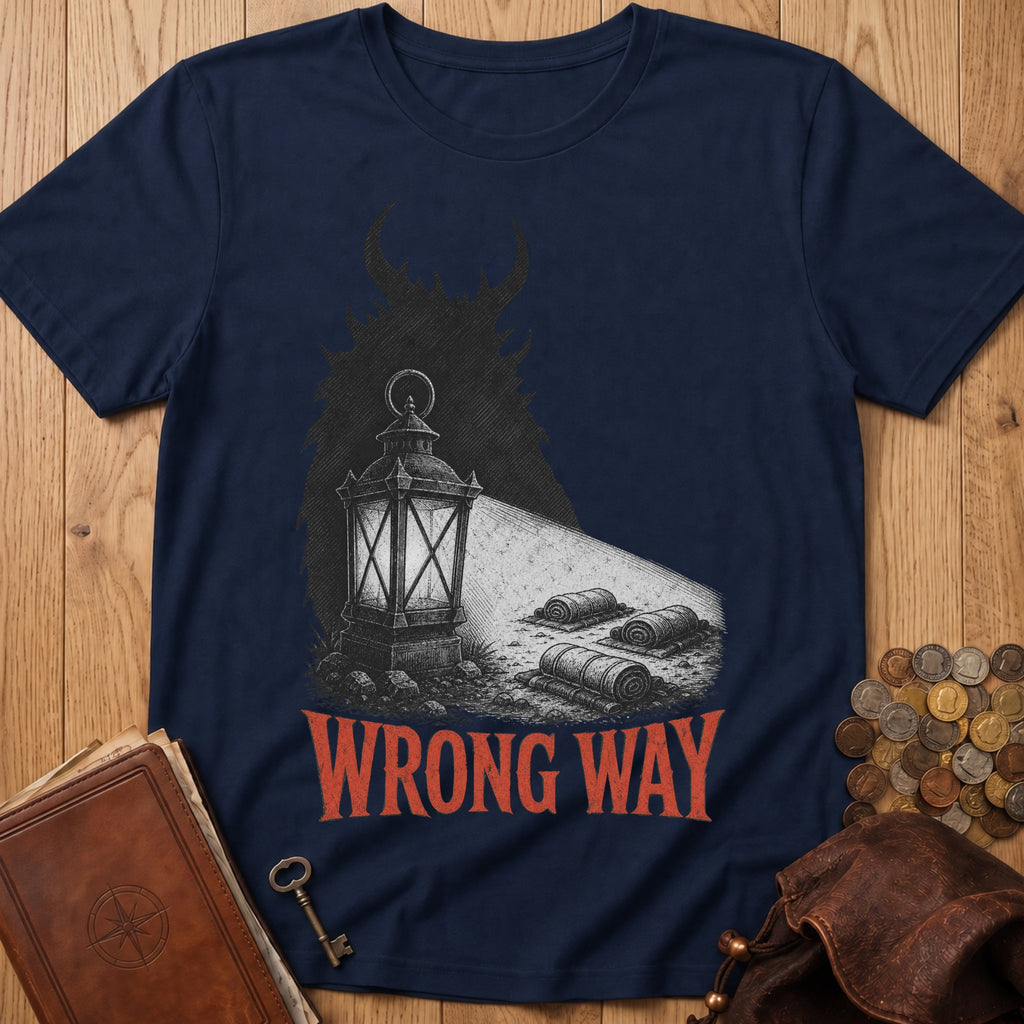 Wrong Way T‑Shirt in Navy