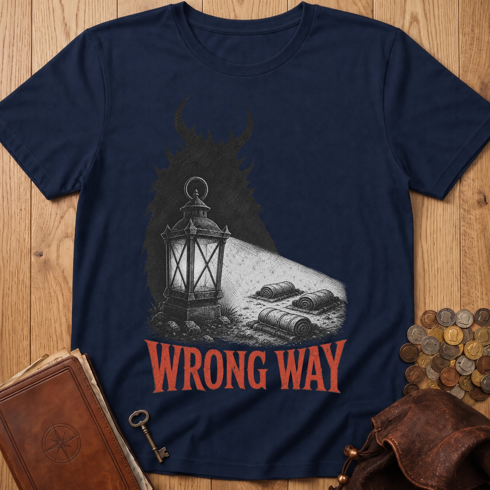 Wrong Way T‑Shirt in Navy