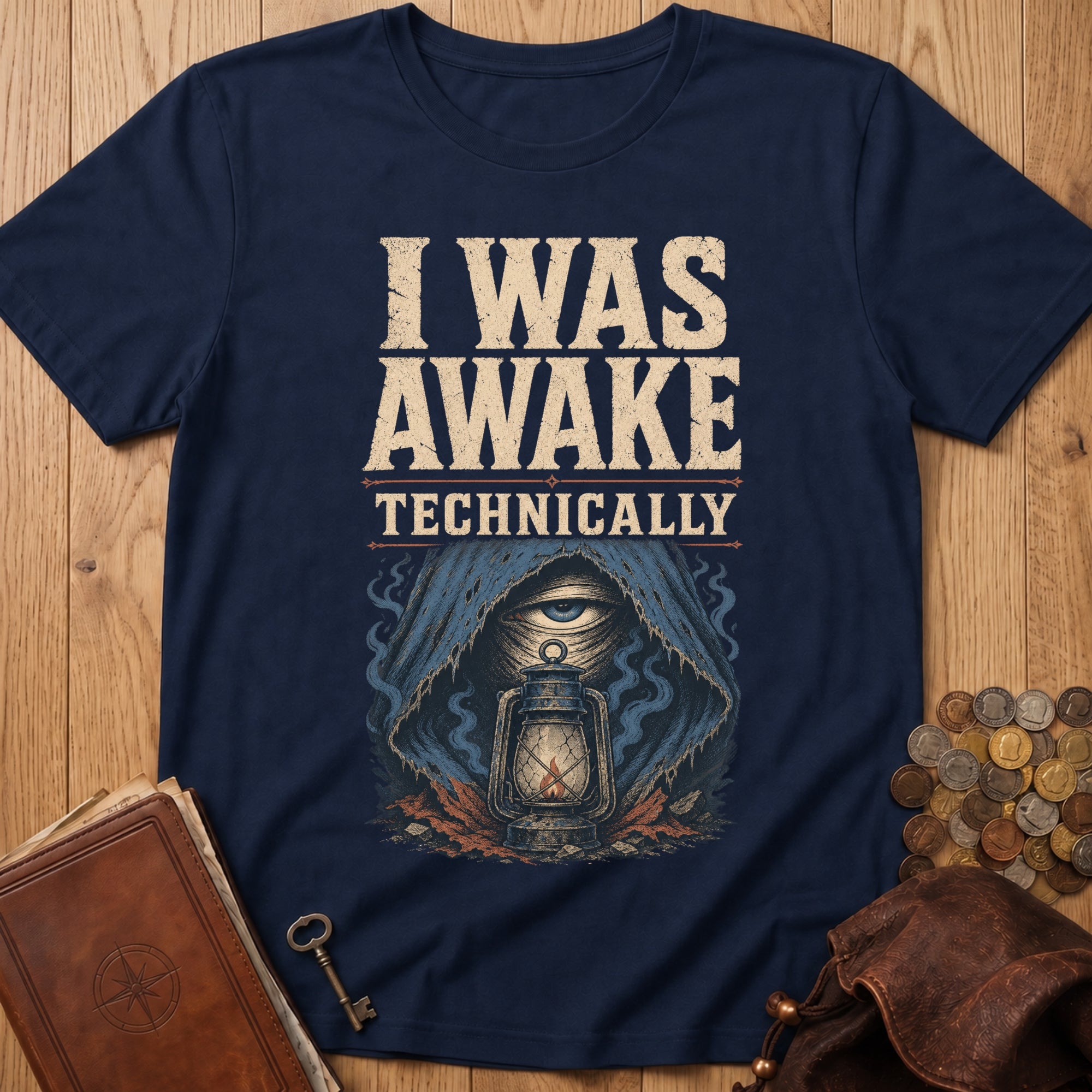 Technically Awake T‑Shirt in Navy