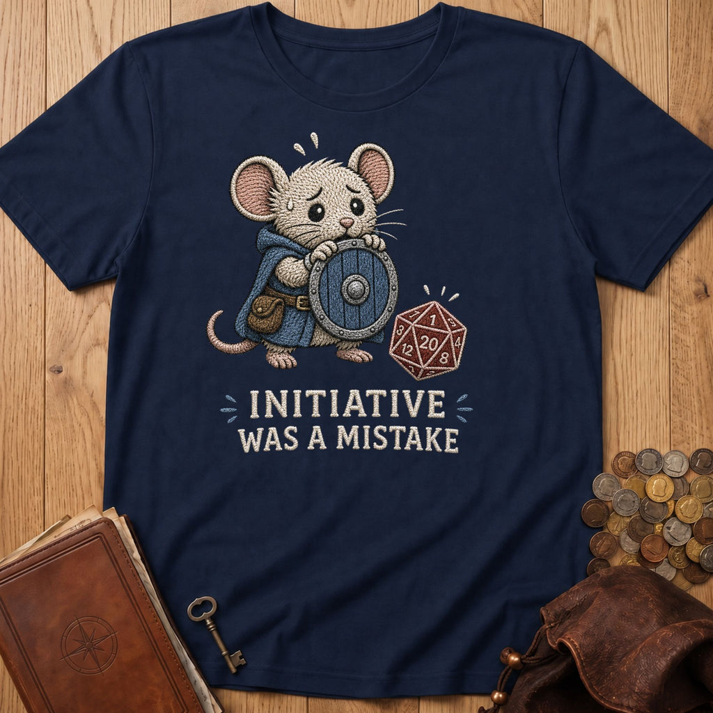 Initiative Was A Mistake T‑Shirt in Navy