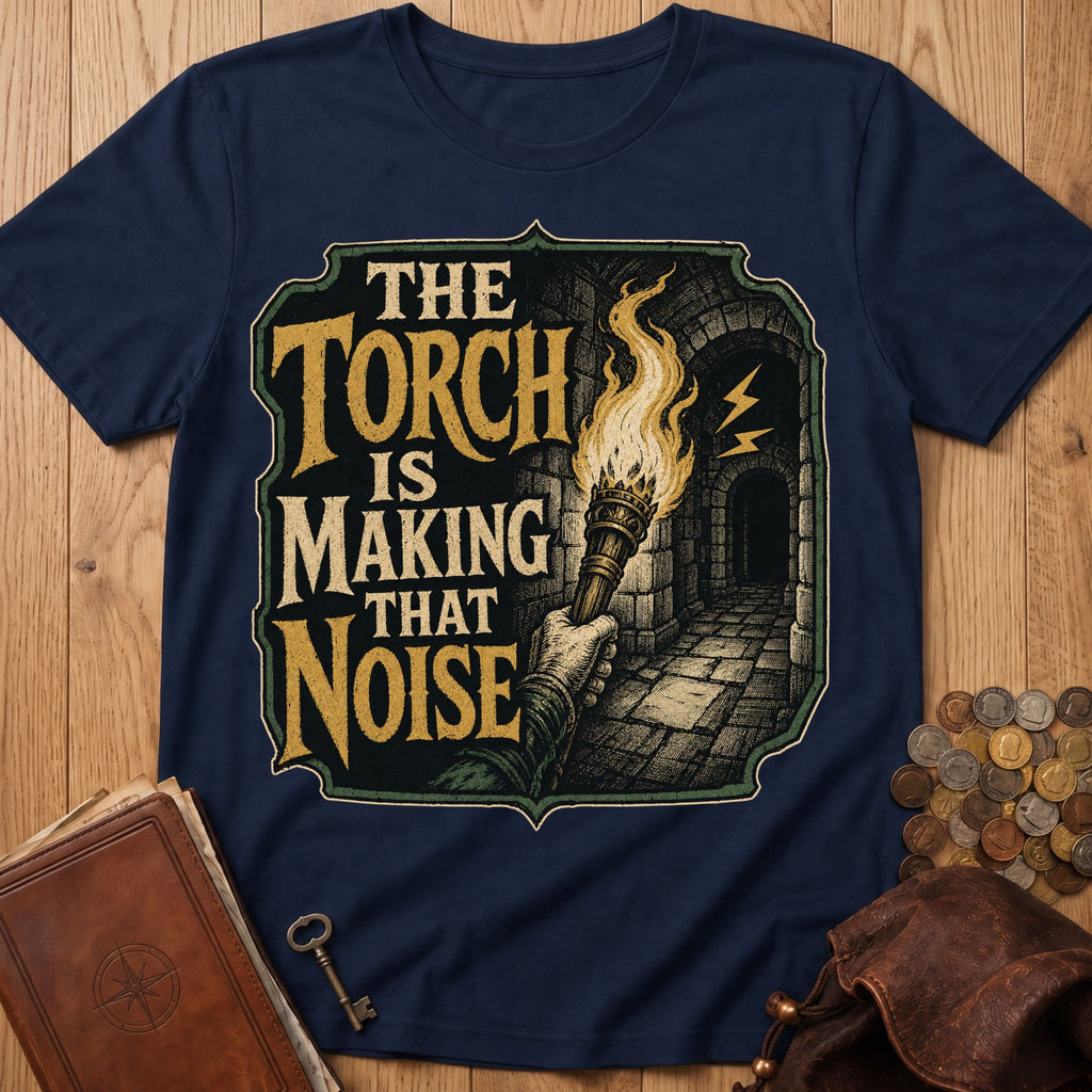 Torch Noise T‑Shirt in Navy