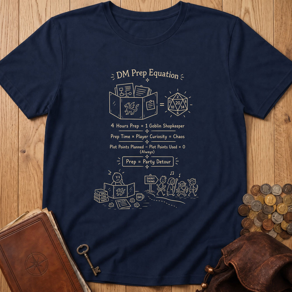 DM Prep Equation D20 T‑Shirt in Navy