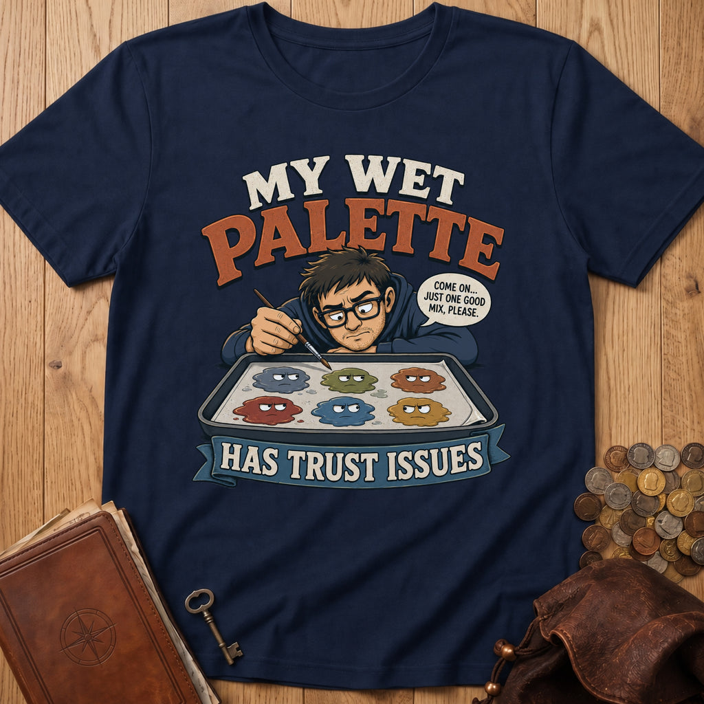 Palette Trust Issues T‑Shirt in Navy